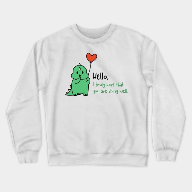 CUTE DINO Crewneck Sweatshirt by tzolotov